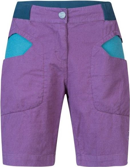 Juno - Dames Korte Broeken - Groen - Linnen Katoen Spandex