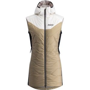 Swix Womens Infinity Insulated Long Vest Softshellbodywarmer (Dames |beige)