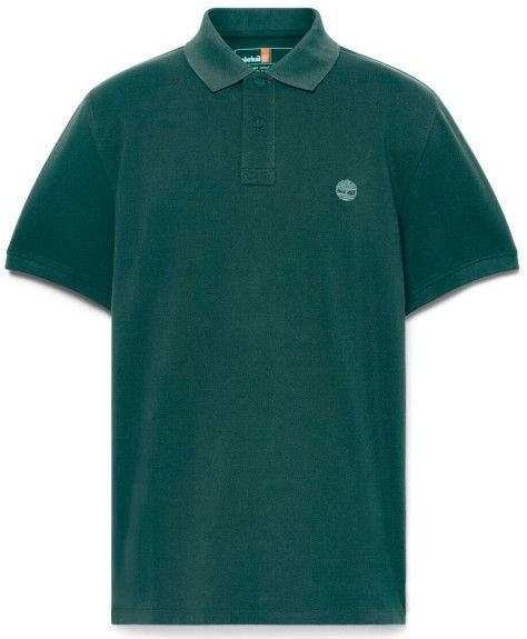 Timberland Millers River Pique S/S Polo Poloshirt (Heren |blauw/groen)