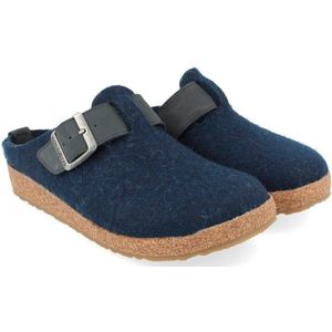 Haflinger Grizzly Chicago Pantoffels (blauw)
