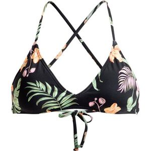 Roxy Womens Print Beach Classics Athletic Tri Bikinitop (Dames |zwart)