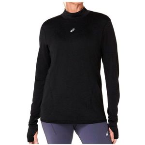 Asics Womens Road Winter Seamless L/S Top Hardloopshirt (Dames |zwart)