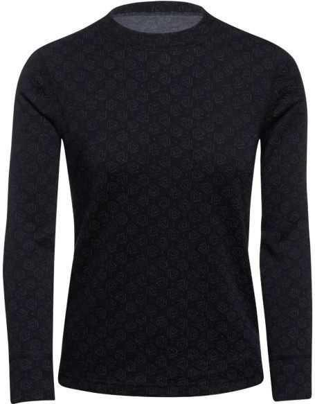 Thermowave - Merino Xtreme Junior L/S Shirt - Zwart - Merino-ondergoed