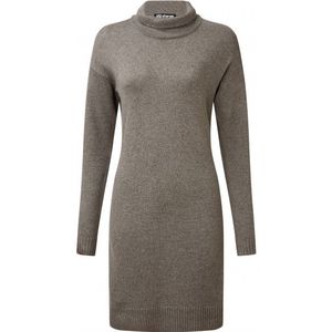 Sherpa Womens Lhakpa Mock Neck Dress Jurk (Dames |grijs)