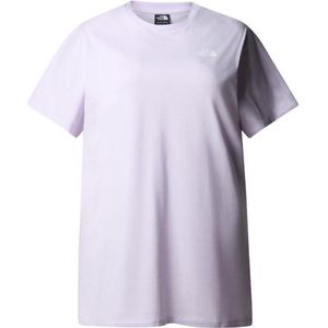 The North Face Womens Plus Simple Dome Tee Dress Jurk (Dames |wit/purper)