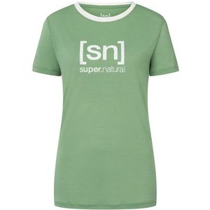 supernatural Womens The Essential Logo Tee Merinoshirt (Dames |groen)