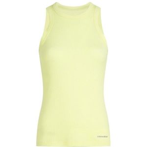 Icebreaker Womens Merino Rib Lotus Tank Tanktop (Dames |geel)