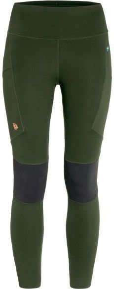 FJALLRAVEN Abisko Trekking Tights Pro W - Deep Forest-Iron Grey Leggings