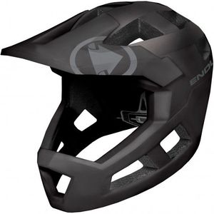 Endura Singletrack Full Face Helm Fietshelm (Heren |zwart/grijs)