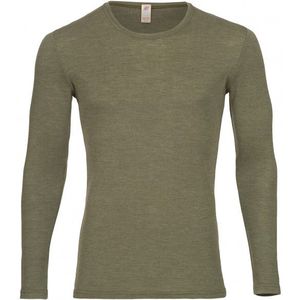 Engel - Shirt L/S - Merino-ondergoed - Olijfgroen