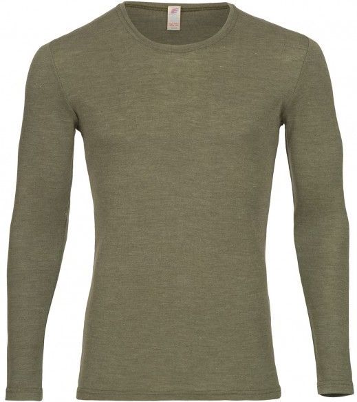 Engel - Shirt L/S - Merino-ondergoed - Olijfgroen