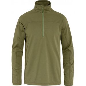 Fjällräven - Abisko Lite Fleece Half Zip - Fleecetrui - Olijfgroen - 100% Polyester
