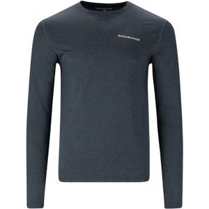 ENDURANCE Abdon Melange L/S Tee Sportshirt (Heren |blauw)