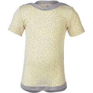 Engel - Romper S/S - Wol - Crème met Stippen