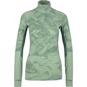 Stoic Womens MerinoMesh150 SadjemSt L/S Half Zip Merino-ondergoed (Dames |groen/turkoois)
