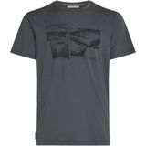 Icebreaker - Merino 150 Tech Lite S/S Tee The Climb - Merinoshirt - Blauw