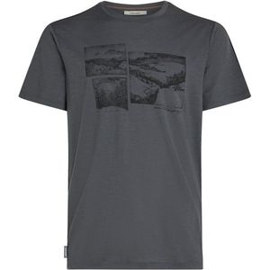 Icebreaker - Merino 150 Tech Lite S/S Tee The Climb - Merinoshirt - Blauw