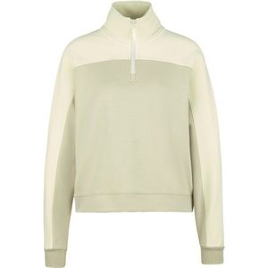 Stoic Womens MerinoFleece335 MMXX Lulea Half zip Merinotrui (Dames |beige)