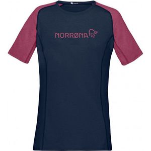 Norrona Womens Fjora Equaliser Lightweight T-Shirt Fietsshirt (Dames |blauw)