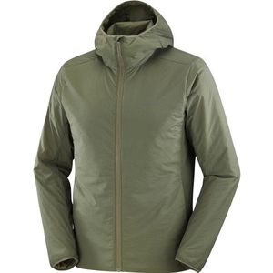 Salomon - Mountain Flex Jacket Hoodie - Synthetisch Jack - Olijfgroen