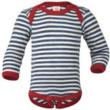 Engel - Bodysuit - Blauw Melange - 100% Merinowol