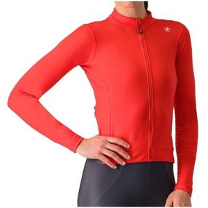 Castelli Womens Espresso Thermal Jersey Fietsshirt (Dames |rood)