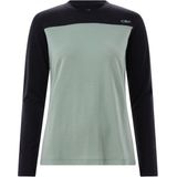 CMP Womens Kildar T-Shirt Merinolongsleeve (Dames |turkoois/zwart)