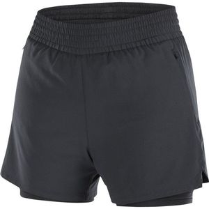 Salomon Womens SHKout Core 2in1 4 Hardloopshort (Dames |grijs)