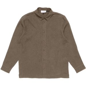 Mazine Classic Linen Shirt Overhemd (Heren |bruin)