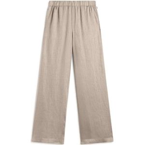ECOALFvoor vrouwen. MCWGAPAMOSSI0710S25-316 Mossi broek grijs (XS), Casual, Vlas, Duurzaam