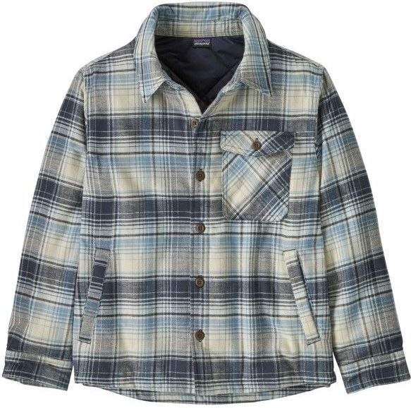 Patagonia - Kids Lightweight Insulated Fjord Jacket - Grijs - Overhemd