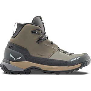 Salewa Womens Puez Leather Mid PTX Wandelschoenen (Dames |grijs |waterdicht)