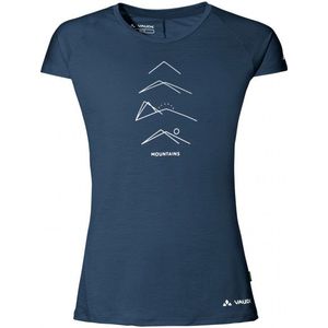 Vaude Womens Tekoa Wool Merinoshirt (Dames |dark sea uni)