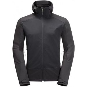 Jack Wolfskin Kammweg Jacket Softshelljack (Heren |grijs/zwart)