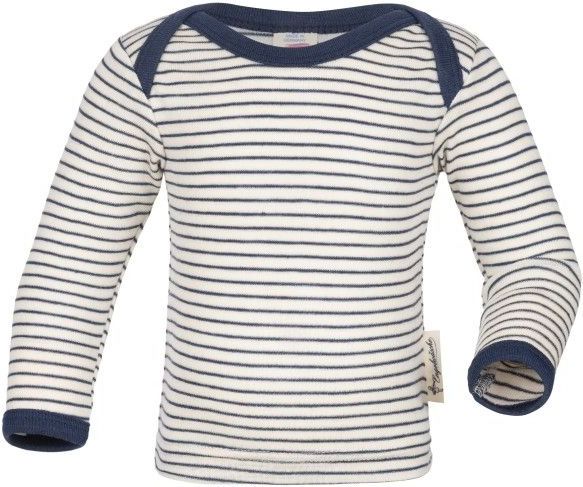 Engel - Baby-Schlupfhemd - Merino-ondergoed - Grijs/Wit - Langarm