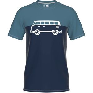 Elkline Kids Four Wheels To Freedom Abfahrt T-shirt (Kinderen |blauw)