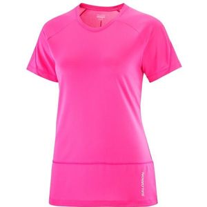 Salomon Womens Cross Run S/S Tee Hardloopshirt (Dames |roze)