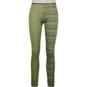 Ortovox Womens 185 RockNWool Long Pants Merino-ondergoed (Dames |olijfgroen)