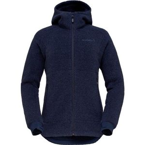 Norrona Womens Femund Warmwool3 Hood Fleecevest (Dames |blauw)