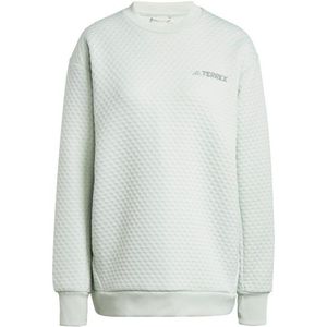 adidas Terrex Womens Terrex Xploric Crew Neck Sweater Fleecetrui (Dames |wit/grijs)