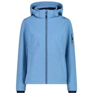 CMP Womens Softshell Jacket Zip Hood Softshelljack (Dames |blauw)