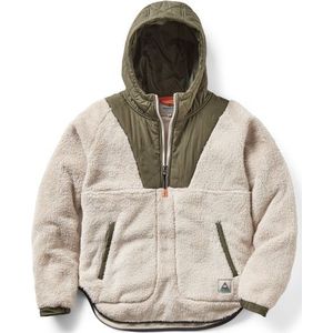 Passenger Womens Beaumont Recycled Sherpa Hooded Fleece Fleecevest (Dames |beige)