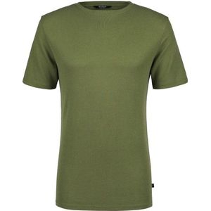 Stoic WoolHemp VarbergSt Pique Tee T-shirt (Heren |olijfgroen)