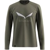 Salewa - Solidlogo Dry L/S Tee - Longsleeve - Olijfgroen