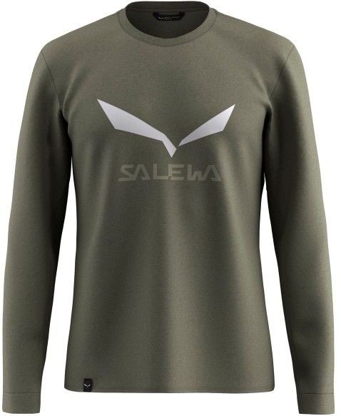 Salewa - Solidlogo Dry L/S Tee - Longsleeve - Olijfgroen
