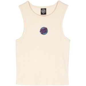 Santa Cruz Womens Other Dot Emb Tank Top (Dames |wit)