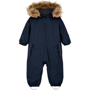 Color Kids - Coverall - Blauw - Waterdicht - Fake Fur