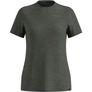 Odlo - X Pow Merino Tencel T-Shirt - Grijs - Crew Neck - S/S Merinoshirt
