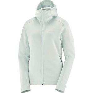 Salomon Womens Sntial Midfleece Full Zip Hoodie Fleecevest (Dames |grijs)