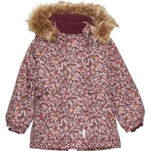 Minymo Girls Snow Jacket AOP Winterjack (Kinderen |bruin |waterdicht)